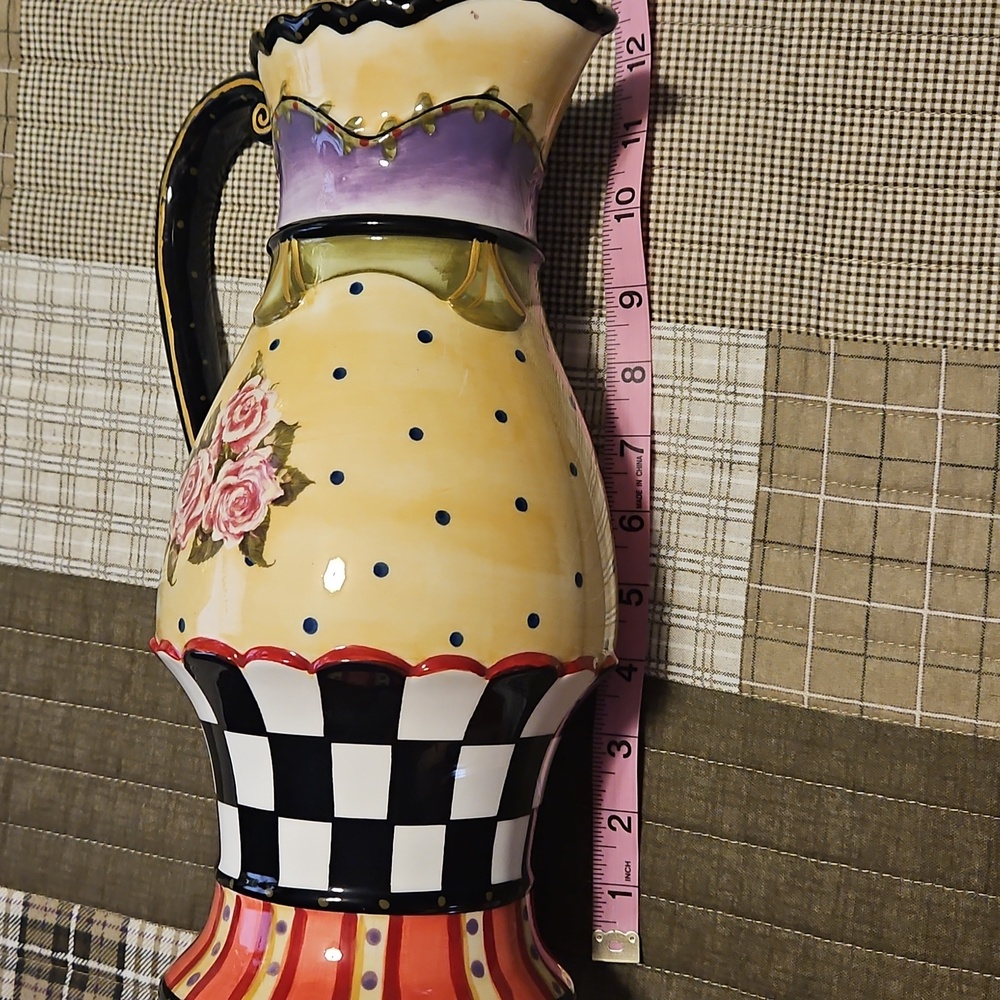 AMBER ROSE by NANETTE VACHER for AMBIANCE COLLECTION RARE PITCHER - Picture 16 of 16